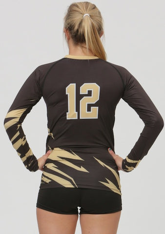 Bolt sublimated Volleyball jersey back
