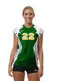 Forest Green Cap Sleeve Rox Volleyball Boom Jersey