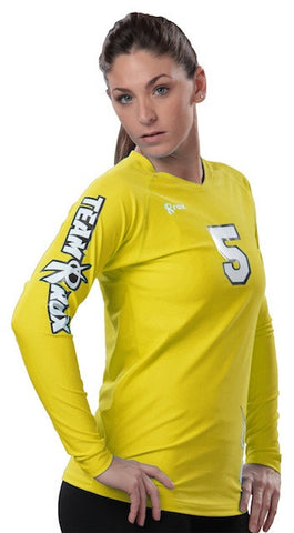 Varsity Gold Vision Long Sleeve Solid Jersey