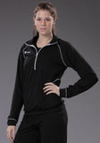 Women's Black 1/4 Zip Cobra Volleyball Warm-up