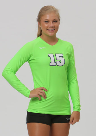 Neon Green Long Sleeve Volleyball Vision